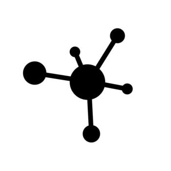 A solid graphic representing a connected system or digital Network infrastructure. vector