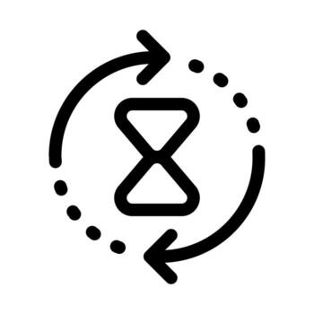 un contorno gráfico de personas o documentos recubrimiento arriba, representando un Servicio cola Espere tiempo. vector