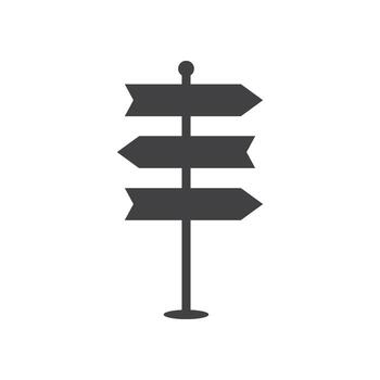 señalizar con Tres flechas señalando vector