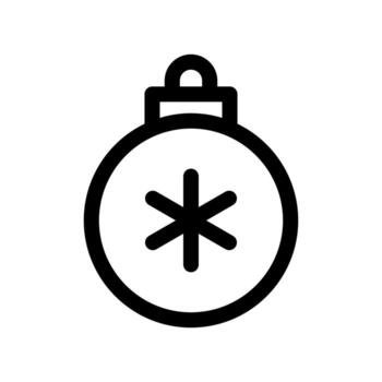 A line style icon of a string of small decorative lights. vector