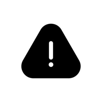 un sólido icono de un advertencia firmar con el letra 'i', significando un alerta informacion mensaje o precaución. vector