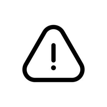 un contorno icono de un advertencia firmar con el letra 'i', significando un alerta informacion mensaje o precaución. vector