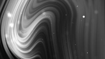 wirbelnd Graustufen Linien und klein hell Punkte bilden abstrakt Kunst, Ideal zum Hintergründe, künstlerisch Entwürfe, oder modern branding Konzepte. video