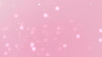 rosa bakgrund med mjuk vit bokeh effekter. idealisk för design projekt, hälsning kort, eller festlig social media inlägg. bra för skapande en drömmande atmosfär. video