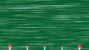 Abstract Digital Green Background with Dynamic Red and Cyan Light Beams and Horizontal Streaks Futuristic Tech Animation Loop video