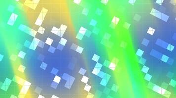 abstracts blinka fyrkant dynamisk bakgrund animering terar färgrik gradienter och lysande kvadrater skapar en modern och vibrerande se video