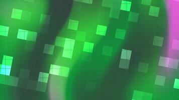 Abstracts Blink Square Dynamic grid pattern with vibrant green hues and shifting squares for modern abstract background use video