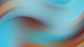 azul infierno suave, fluido azul y naranja olas crear un pacífico y visualmente cautivador resumen antecedentes lazo video