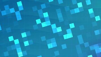Arctic Blue Dynamic teal background animation with geometric squares and grid lines creating a modern tech design video
