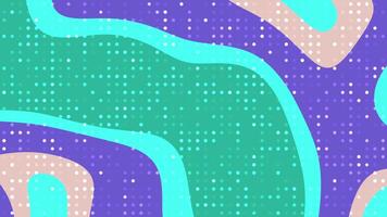 A colorful abstract pattern with dots and lines video
