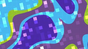 A colorful abstract pattern with squares and lines video