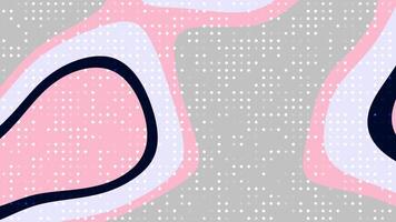 cósmico polvo dinámica resumen antecedentes animación con fluido formas, trama de semitonos puntos, y vibrante color transiciones sin problemas. video