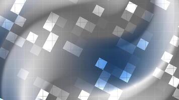 minimalistisk marinblå elegant abstrakt bakgrund med geometrisk rutor, rutnät och en slät lutning för modern mönster. video