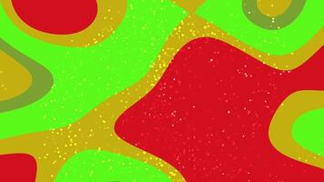 A red and green abstract background with a swirl pattern video