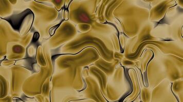 plast skugga abstrakt vätska former och former bölja i en fascinerande dansa av brun, röd och svart färger design video