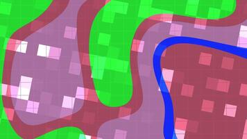 une ordinateur généré image de une coloré modèle video