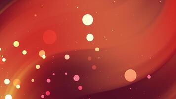 vibrante resumen antecedentes con fluido olas y reluciente dorado bokeh luces, creando un calentar y elegante atmósfera para festivo eventos, lujoso diseños, o dinámica digital presentaciones video