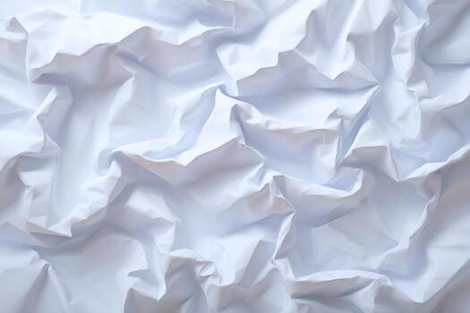 Undulating Plains of White Fabric. A Captivating Study in Texture and Shadow Dynamics photo