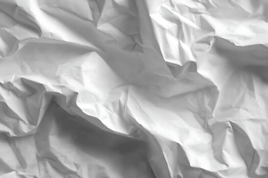 Irregularities in White. A Study of Wrinkles and Shadows creating abstract shapes on bright surface photo