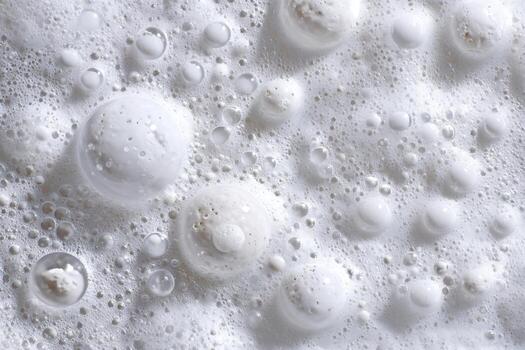 Delicate web of pristine bubbles creating an intricate pattern and captivating composition photo