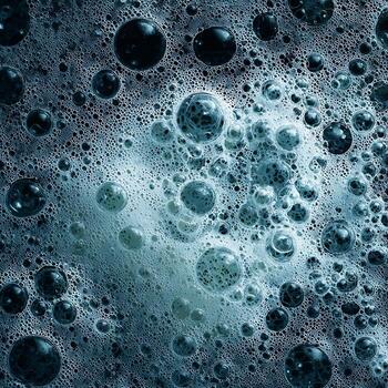 Effervescent cascade of celestial orbs a mesmerizing texture of intricate forms and shapes photo