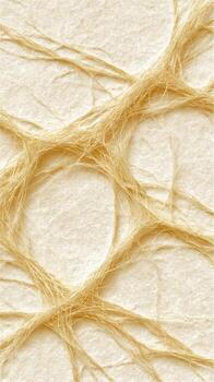 Intricate fiber patterns embedded within handmade paper crafting an organic textured surface photo