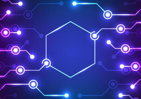 digital tecnología circuito antecedentes. datos sistema concepto. diseño para circuito tablero futurista red computadora y virtual. vector