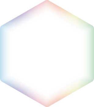 minimal hexagone Cadre avec doux pastel pente frontière png