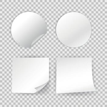 realista burlarse de arriba en vacío antecedentes. enviar Nota papel. rebaja bandera insignia. icono. Clásico etiqueta. vector