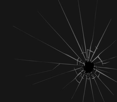 Black broken glass on dark background. Isolated background. Abstract background. Isolated icon. vector