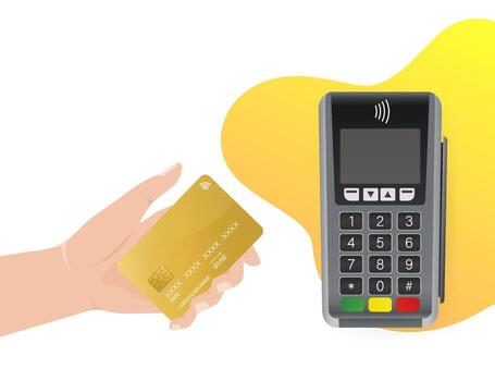 Flat icon with terminal with credit card. Flat . Flat design. check icon. vector