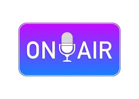 3d on air button for banner design. Internet button isolated on white background. illustration. vector