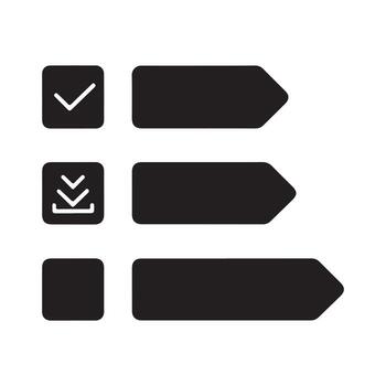 Task Completion Solid Icon Representing Done Work vector