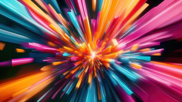 A colorful explosion of light and color photo