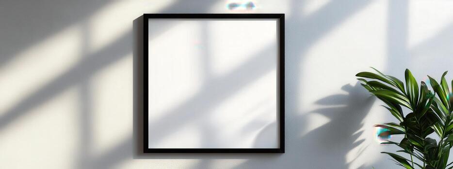 un negro enmarcado imagen con un blanco antecedentes foto