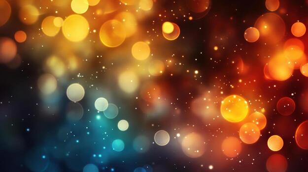 colorful bokeh lights background photo