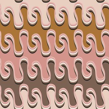 Liquid wavy lines geometric pattern background vector