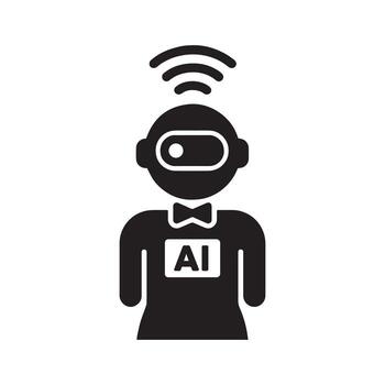 Ai robot icon, ai robot icon, ai robot icon, ai robot icon, vector