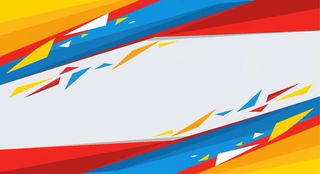 Abstract geometric background with dynamic colorful shapes and modern angular lines vector