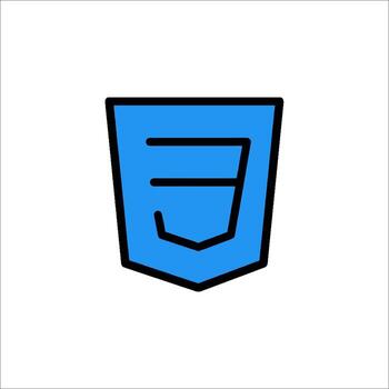 HTML5 Logo Icon Web Development Technology Blue Shield vector