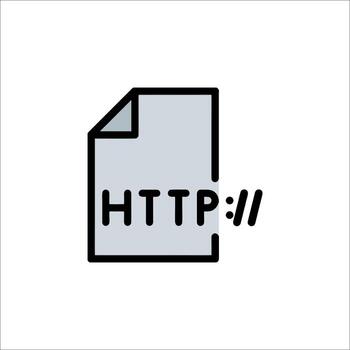HTTP File Icon Internet Protocol Website Address, data vector