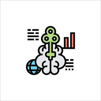 SEO Key to Success Data Analytics and Global Strategy, data chart vector