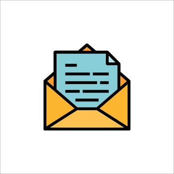 Envelope Icon Email Message Newsletter Communication, flat design vector