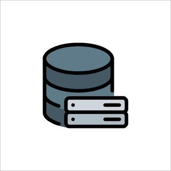 base de datos servidor icono datos almacenamiento nube informática, red vector