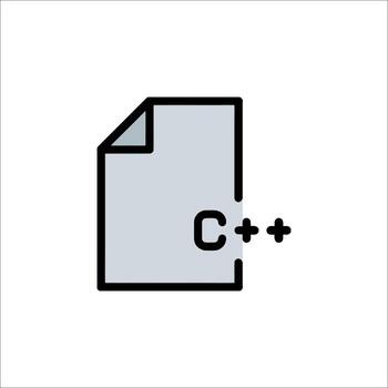 File Icon Programming Language Code Development vector