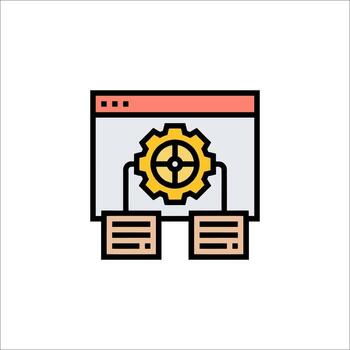 Website Settings Icon Configuration Management Optimization, system vector