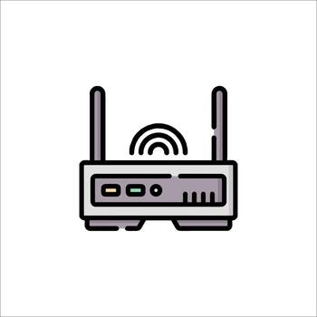 Wireless Router Icon WiFi Network Connection Internet Access, modem vector