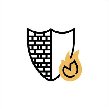 Firewall Security Shield Icon Protection Safety Cyber Security, vulnerability vector