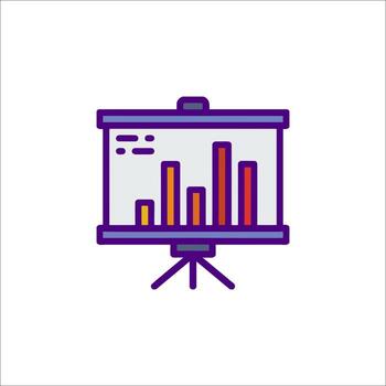 bar gráfico presentación negocio crecimiento financiero reporte icono, datos vector