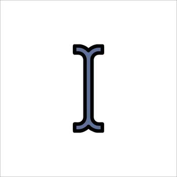 Text Select Cursor Icon Illustration, selection vector